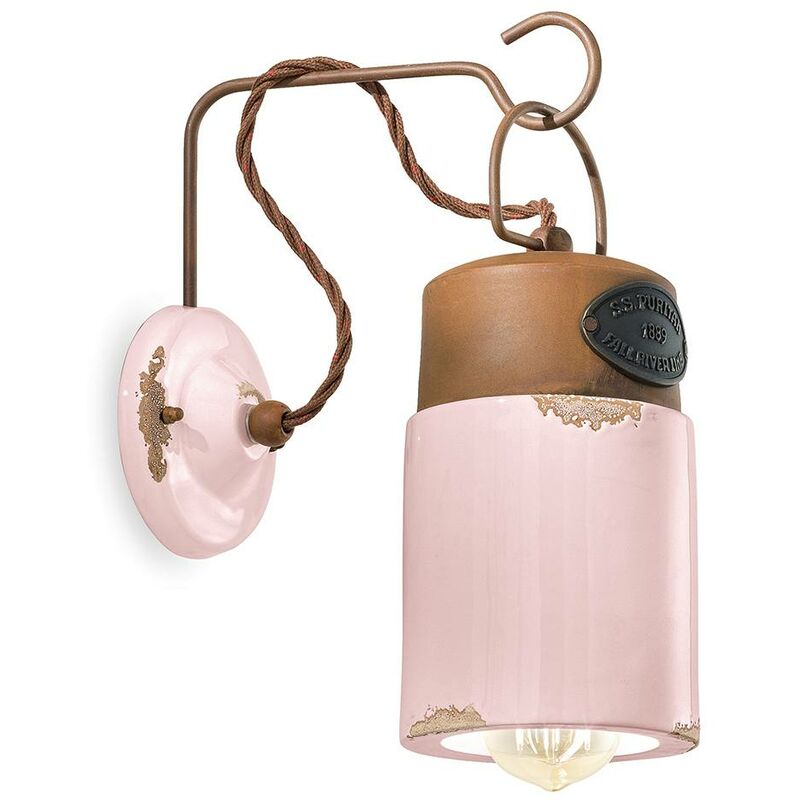 Applique 1 Luce in Ceramica Finitura Vintage