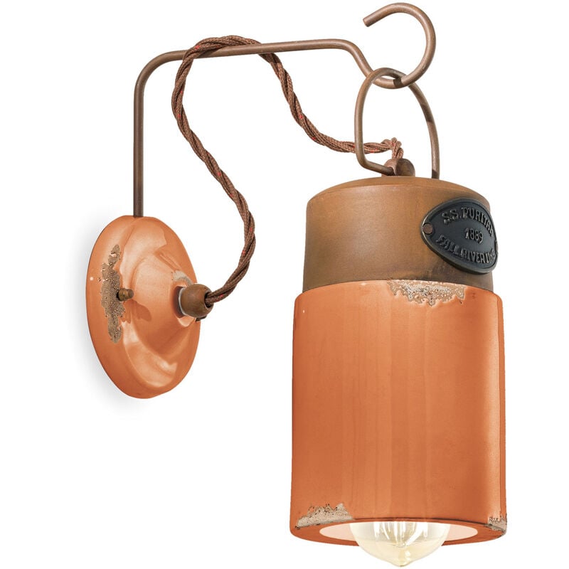 Applique 1 Luce in Ceramica Finitura Vintage