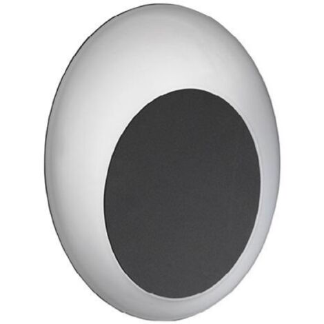 Applique 17x5 cm SHELL in alluminio Nero