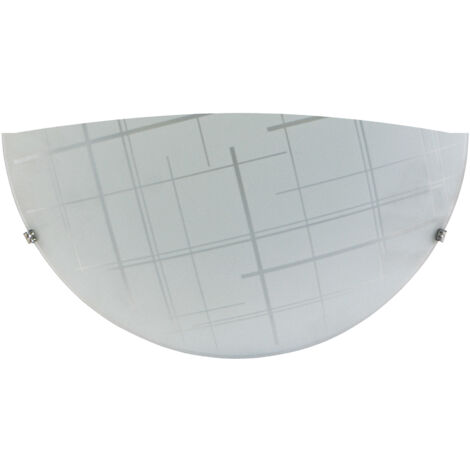 Applique 1xE27 Ganci Cromo Vetro Lastra Scottish E-Energy Pamela