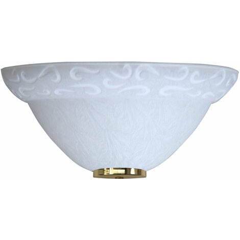 Applique 1xE27 Ganci Oro Vetro Screpolato Bianco E-Energy Asia
