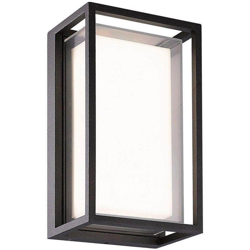 Inspired Mantra Fusion Chamonix Plafonnier/Applique Chamonix Rectangulaire, led 9W, 3000K, 725lm, IP65, Anthracite, Garantie 3 ans