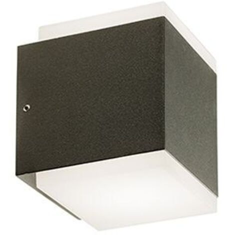Applique 6W + 6W Led 4000K graphite ligne tango