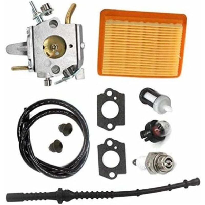 Appliqué à Carburateur avec filtre à air et tuyau à essence pour FS400 FS450 FS480 SP400 SP450 - Remplace Zama C1Q-S34H, 4128 120 0651, 4134 141