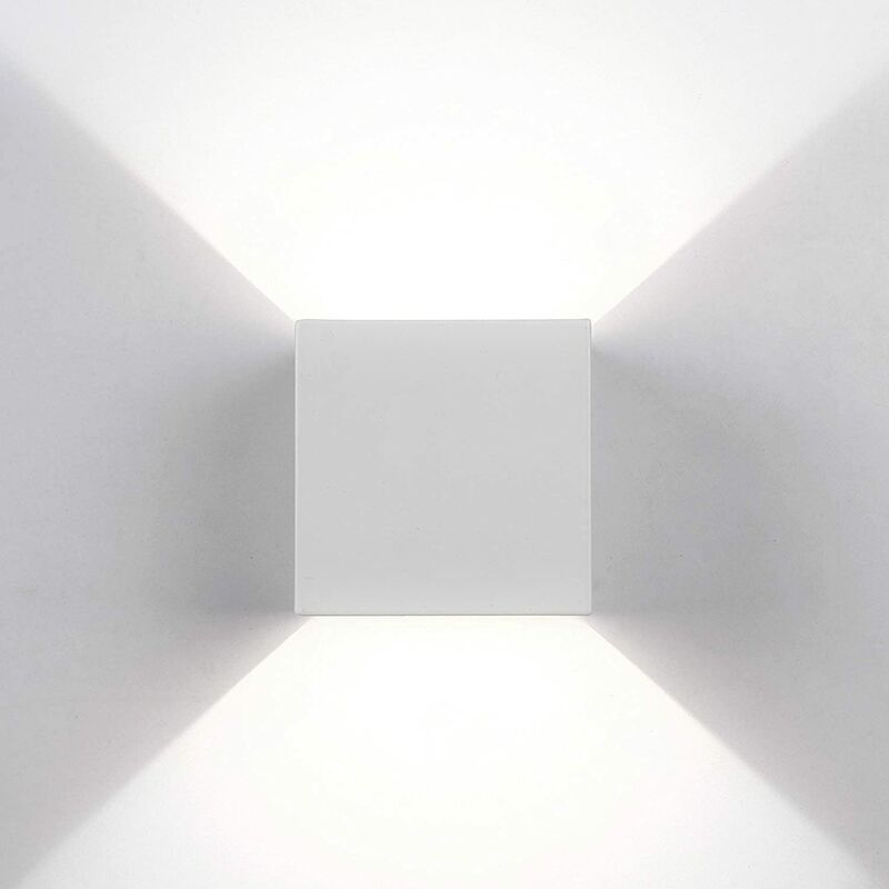 Image of Maka - Applique a cubo da parete per interno esterno Up & Down 12W - Bianco , 6500K