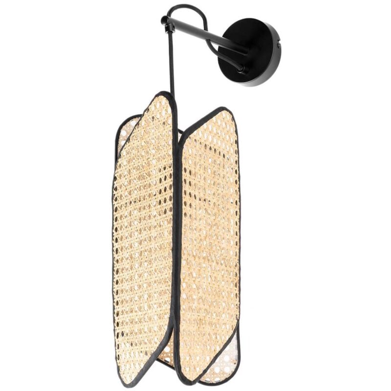 Applique à intensité variable 'Bassiola' en bois pour salon & salle à manger