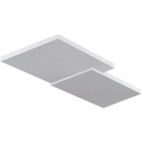 Applique a LED BEN 27W Luce Indiretta 2700K 2500lm Alluminio Verniciato Bianco, Design Squadrato Dimmerabile Taglio di Fase - Rossini Group