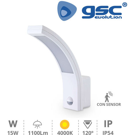 Applique a LED con sensore Havasu 15W 4200K Bianco GSC 200205008