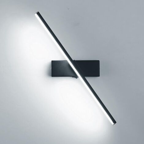 Applique a LED da 6W, girevole a 330 gradi, ideale per bagni e comodini, 6000K.