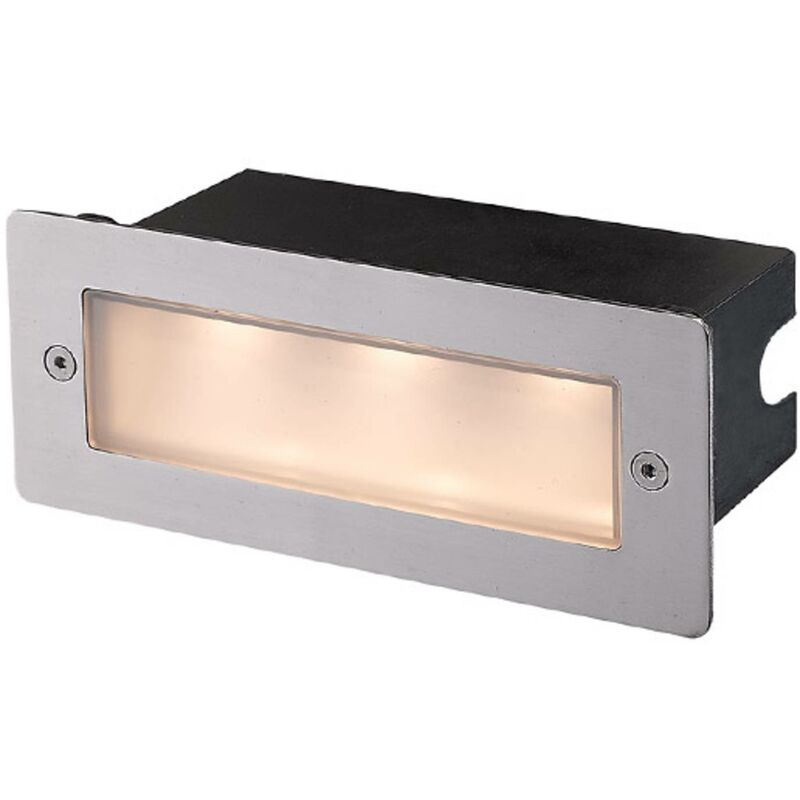 Image of Lucande Applique a LED da incasso Holly, per esterni - acciaio inox, bianco trasparente