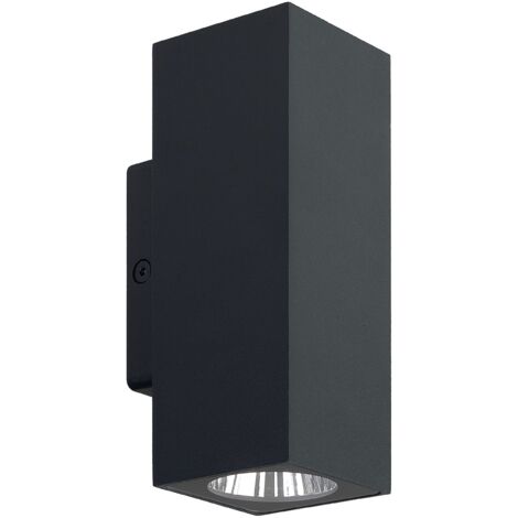 applique à led - europole aurek - 13w - 3000k - haut et bas - gris - europole 37411