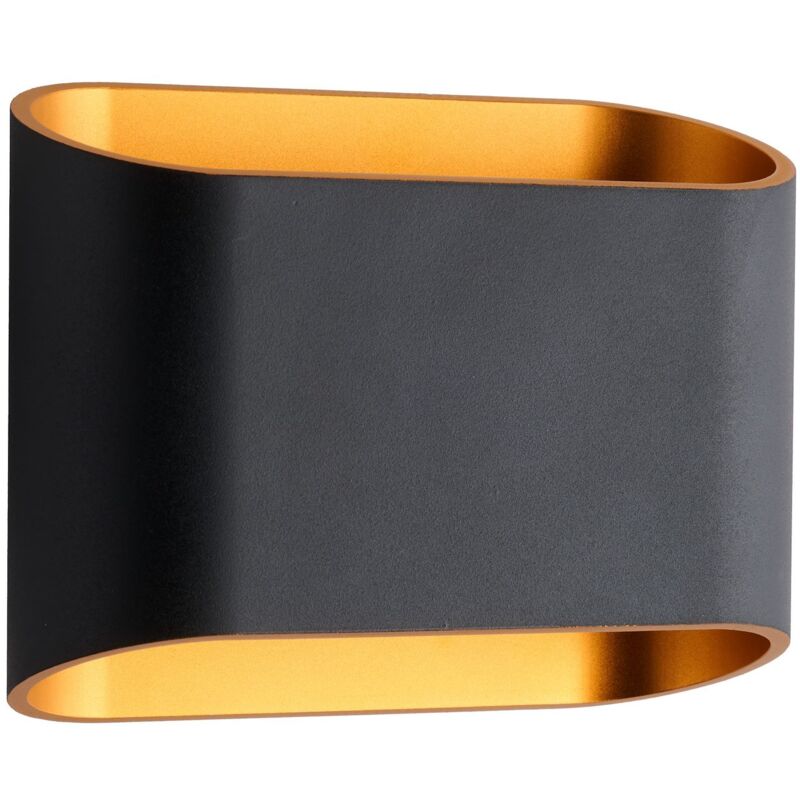 Applique à led Europole elya - 8w - 3000k - haut et bas - noir Europole 37959