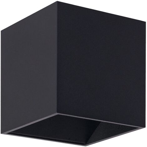 applique à led - europole yena - 8.7w - 3000k - haut et bas - noir - europole 37940