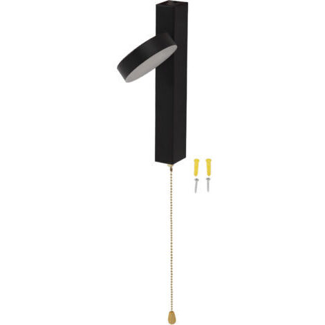 Applique a LED in stile moderno con 3 modalità di colore, realizzate in alluminio, con interruttore a catenella, ideali per camera da letto o scale, da 85 a 265 V.