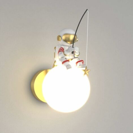 Applique a LED moderna e resistente con design a forma di astronauta, 5 W, ideale per corridoi interni, camerette, camerette, colore C