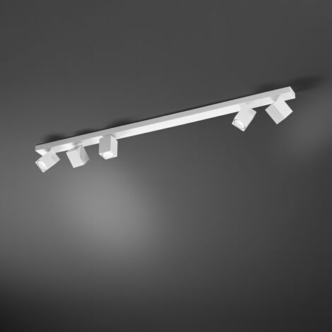 Applique a led ODDY orientabile quadrata Bianca da 5xGu10 Perenz