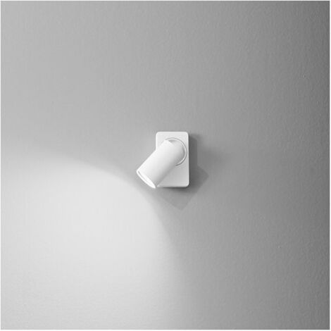 Applique a led ODDY orientabile rotonda Bianca da 1xGu10 Perenz