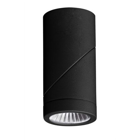 Applique a led orientabile cilindrica 7Watt Plus-Tricolor Nero