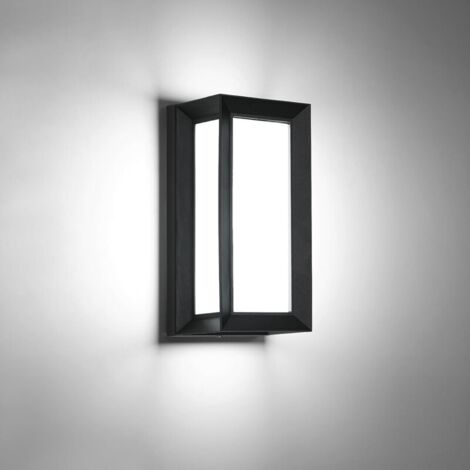 Applique a LED per esterni/interni, applique da parete per esterni da 18 W, IP65 impermeabile, bianco freddo 6500 K, moderna lampada da parete in alluminio per giardino, terrazza, patio, corridoio, ca