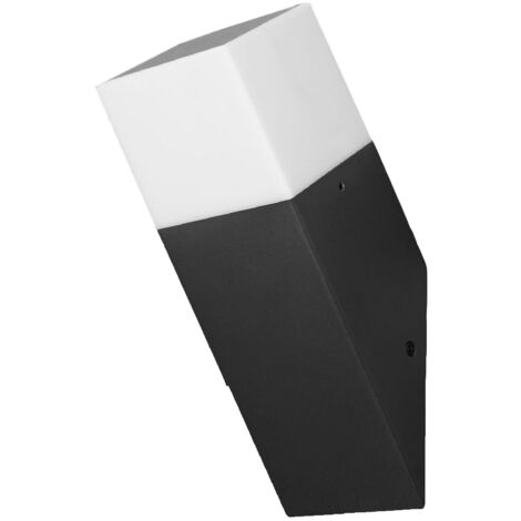 Applique a muro oblique per esterno con attacco E27 in alluminio lampada da parete per balcone terrazzo facciata casa IP44
