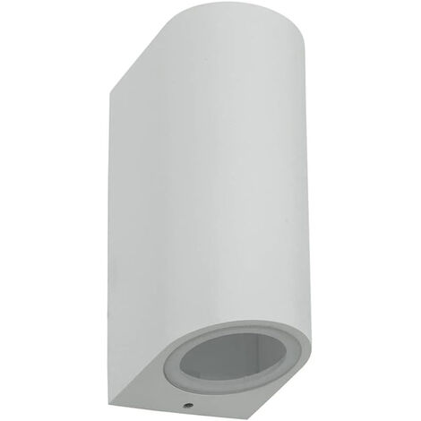 Applique a parete doppia emissione luminosa per esterno balcone terrazzo ip65 lampada UP & DOWN rotonda portalampada per faretti gu10