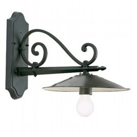 Applique a Parete Esterno Piatto Antico Lampada Illuminazione Vintage E27 Sovil
