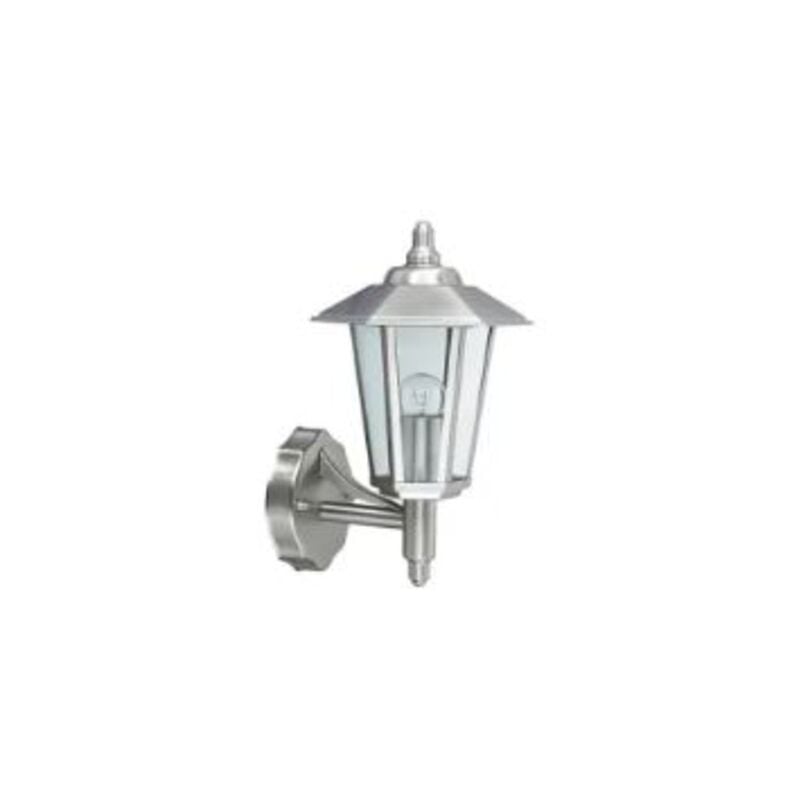 Applique Akasya-1 inoxydable 60W (Eq. 12W flc et 8W led) Dim. 330x198x215mm
