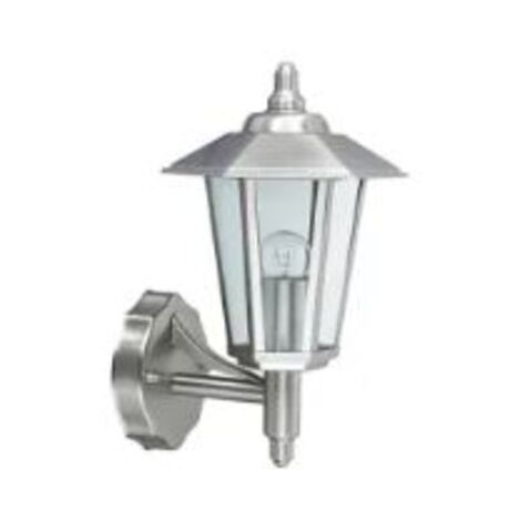 Applique Akasya-1 inoxydable 60W (Eq. 12W FLC et 8W LED) Dim. 330x198x215mm