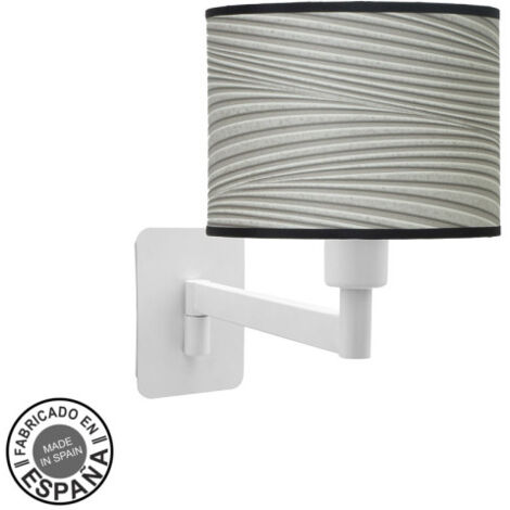 Applique alla moda 1xe14 bianco/bianco grigio 26x17x28 cm