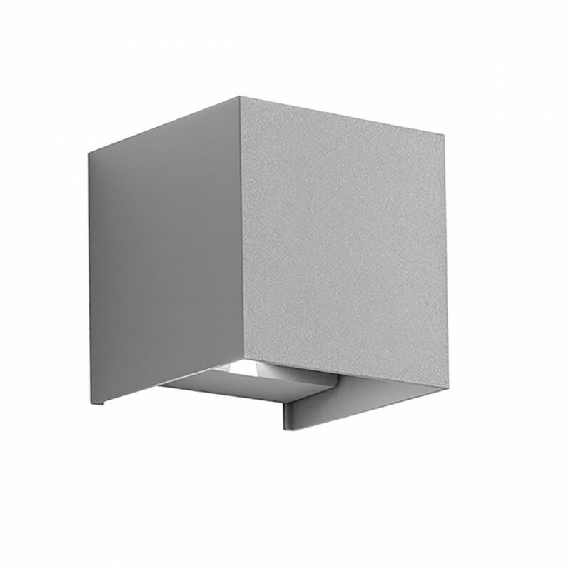 Image of G.e.a.luce - Applique alluminio gea led henk q ges862n led ip54 4000°k fascio regolabile lampada parete biemissione moderna cubo esterno