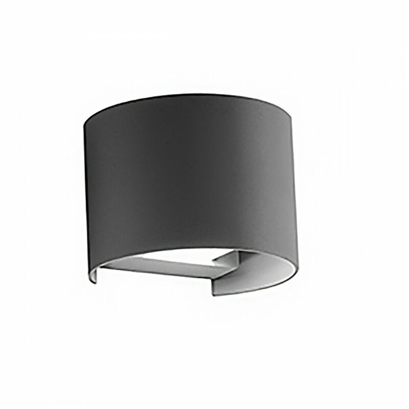 Image of Applique alluminio gea led henk r ges871 led ip54 fascio regolabile lampada parete biemissione moderna esterno, tonalità luce 4000°k (luce naturale)