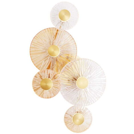 Applique ALLURE Maxlight 5 globes LED 25W or ambré mat