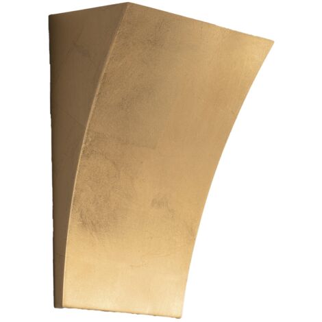 Applique ALMA a veletta in foglia oro 25x10x19cm.