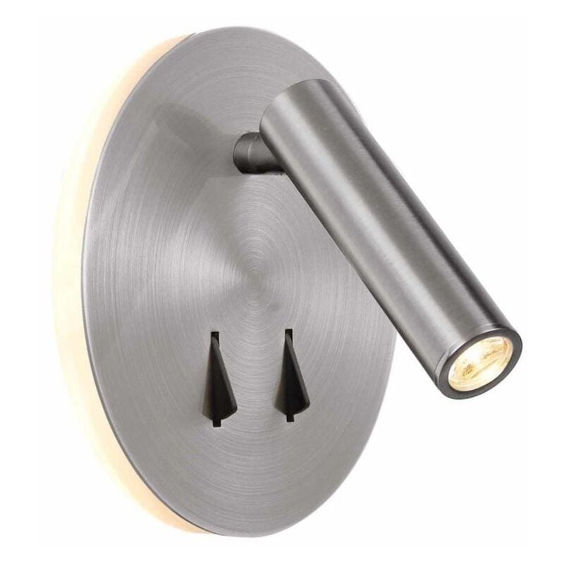 Inspired Lighting - Applique murale intérieure liseuse Led Cayman alu satiné - Mantra