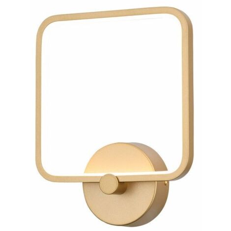 Applique Anaya quadrata oro LED 12W 4000K Reality