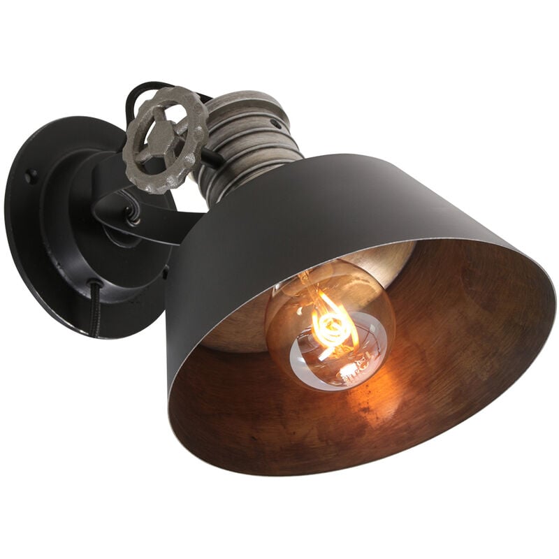 Lampada a muro Anne Light And Home Sprocket - oro