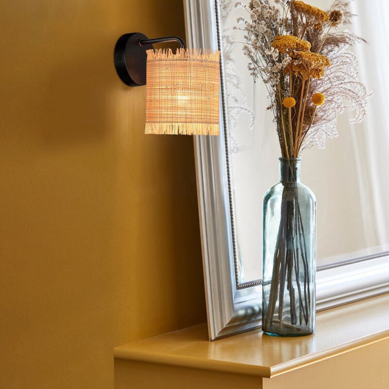 Applique Antoni Metal Noir Raphia