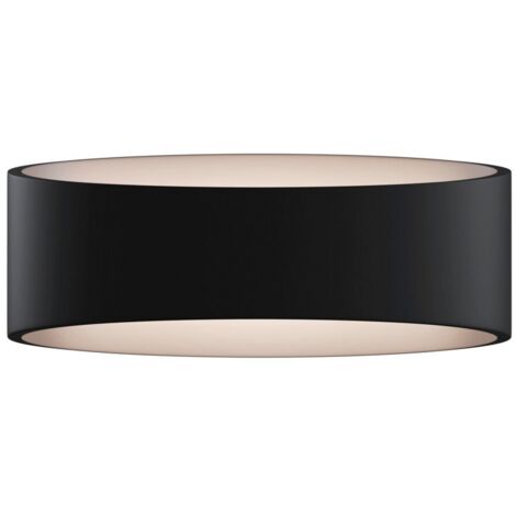 Applique applique murale lampe de couloir éclairage haut vers le bas métal noir blanc chaud LED