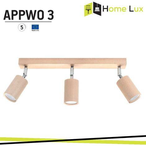APPLIQUE APPWO 3XGU10 IN LEGNO