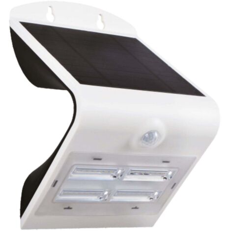 applique arcadia 3.2 silver - applique con pannello solare - 3.2 w 400 l