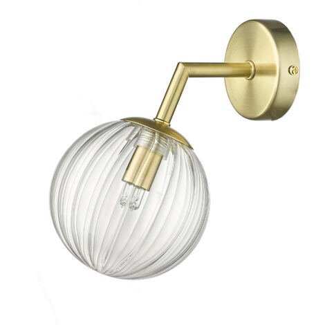 Applique Arette oro vetro trasparente G9 Light Prestige