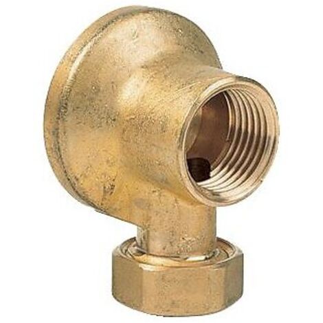 Applique avec écrou collet battu laiton brossé 12x17 - G.R.K