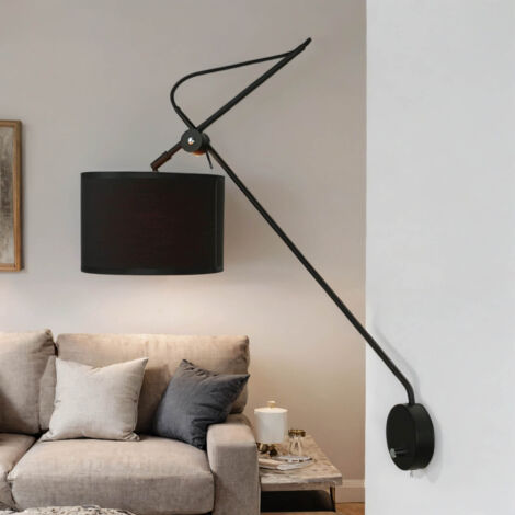 Applique avec interrupteur noir or VIPER flexible - Noir, or