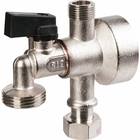 Applique avec robinet monobloc 1/4 de tour - MF 3/8' - Riquier
