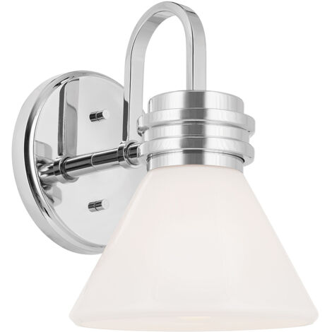 Applique bagno Farum cromo, vetro opale, 1xG9 3W Kichler