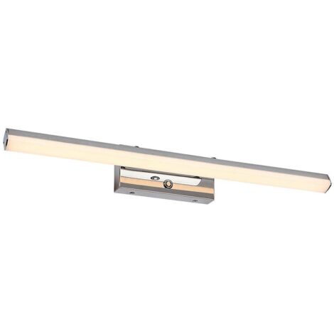Applique bagno LED 13W CCT dimmer IP44 cromo Turgon
