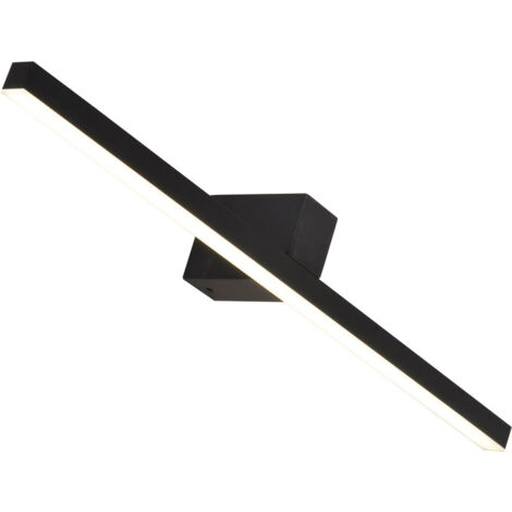 Applique bagno Nevada L LED 20W nera IP44 Light Prestige