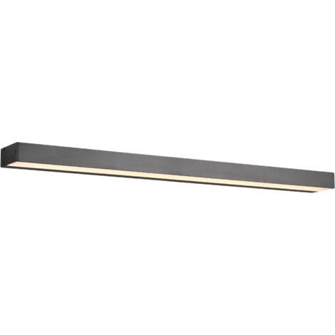 Applique bagno ROCCO nera 90cm LED 13W 3000K IP44 Trio