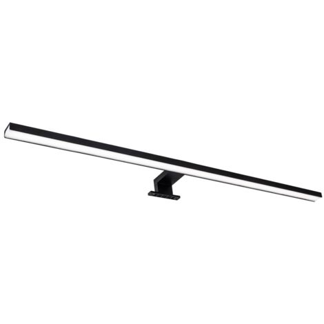 Applique bagno specchio LED 15W 4000K 90cm nera IP44