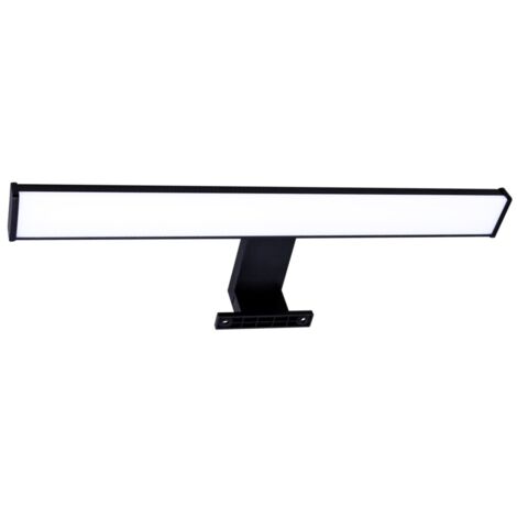 Applique bagno specchio LED 8W 4000K 40cm nero IP44